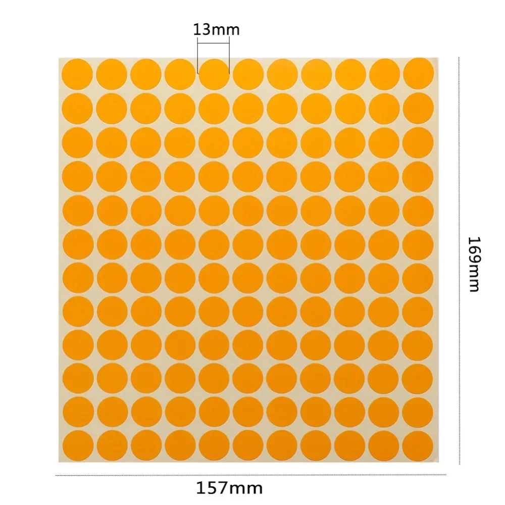 1 лист из 132 пустых круглых наклеек этикетки для бутылки с эфирным маслом крышка