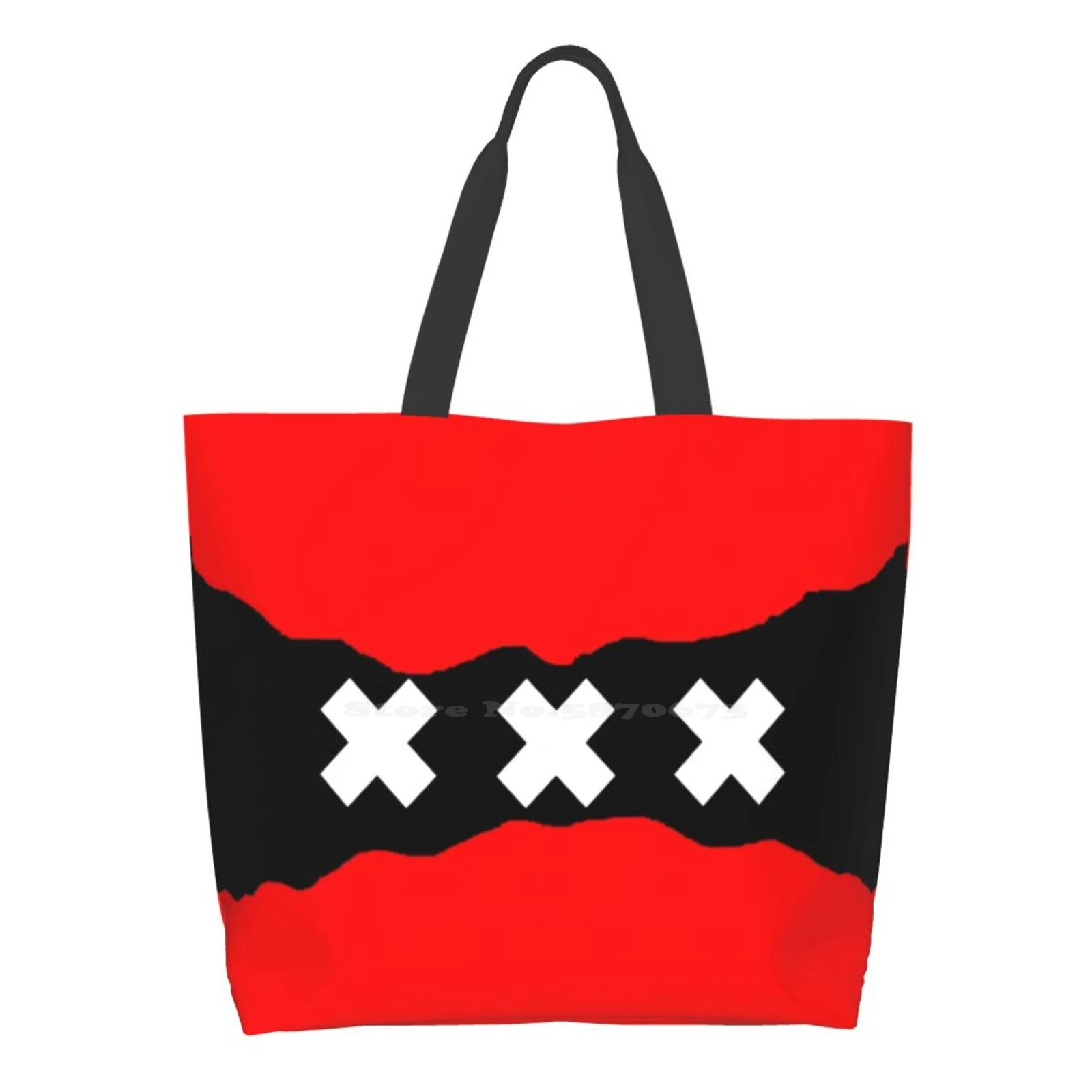 

Женская сумка-тоут с изогнутым флагом, сумка на плечо для путешествий для девушек, Женский флаг в городе, городской столице, голландской сто...