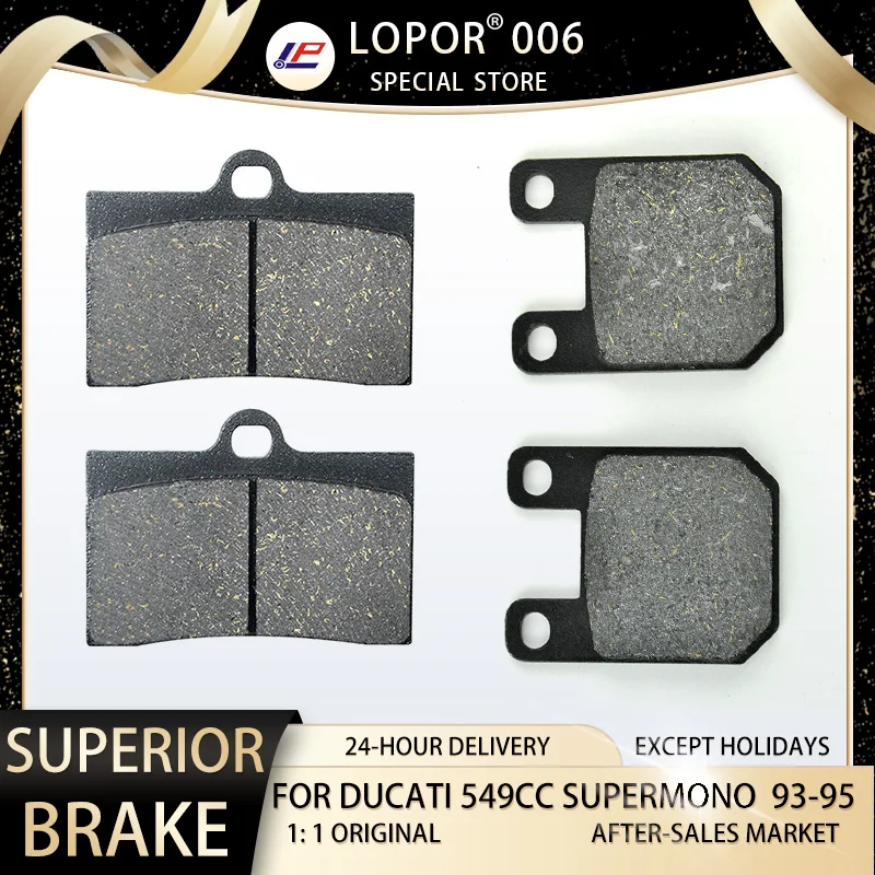 

LOPOR Motorcycle Brake Pads Front&Rear For DUCATI (549cc) Supermono 93-95