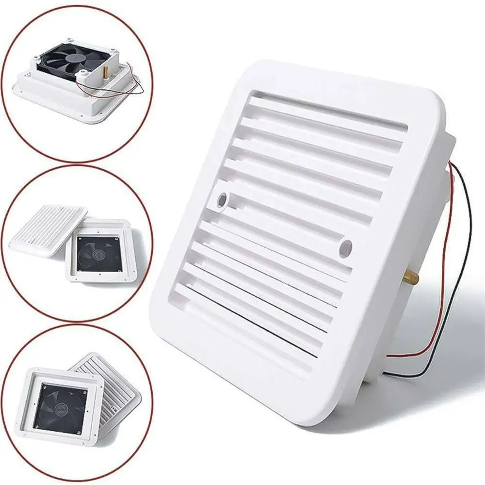 

12V RV Cooling Exhaust Fan Trailer Caravan Side Air Vent Ventilation Blade Fan