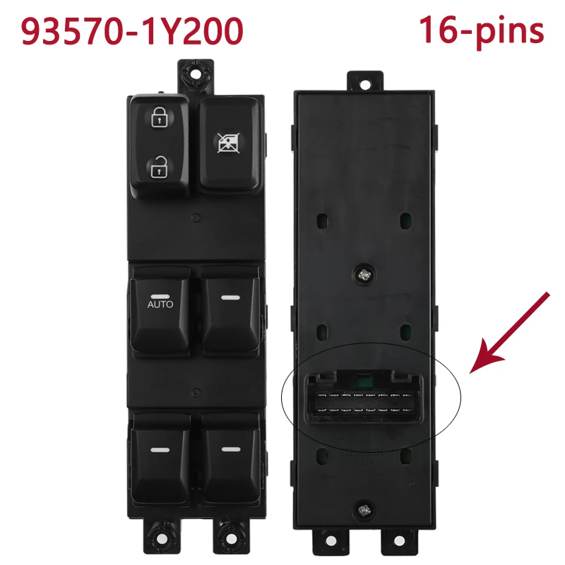 

Новый электрический переключатель окна 93570-1Y500 для Kia Morning для Kia Picanto TA 2011-2017 49749B-1000 935701 Y500