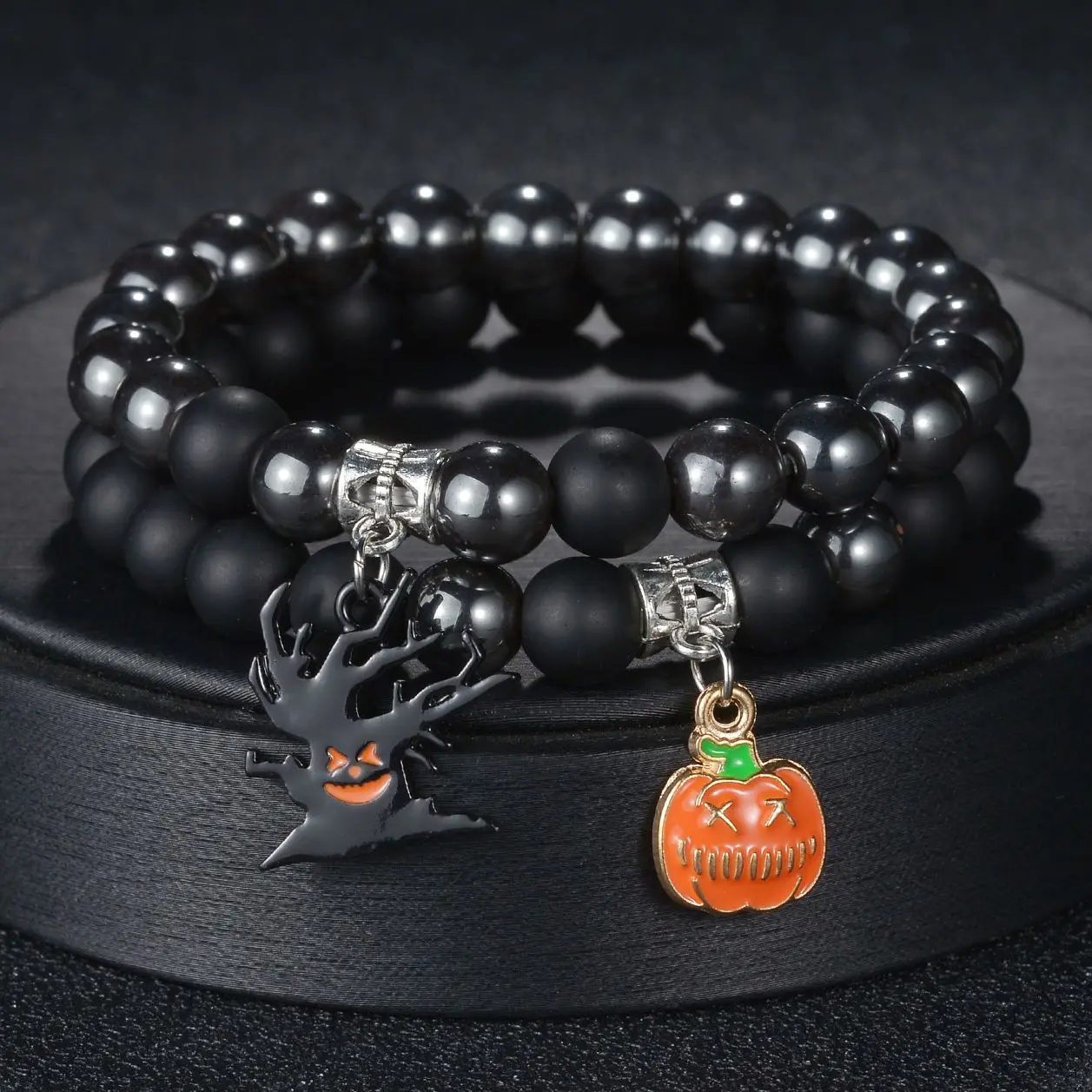 

18 Styles Bracelet Set Men Black Obsidian Healing Balance Beads Natural Stone Yoga Bracelet For Women Couple Jewelry