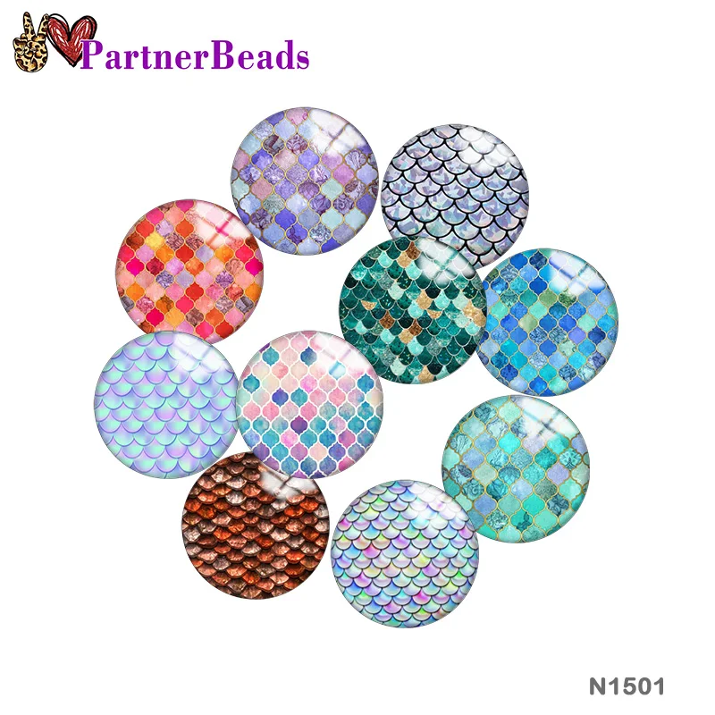 

Рыбья чешуя узор изображение печать металлическая кнопка для самостоятельной сборки аксессуары подходит к сумке шляпе одежде обуви N1501