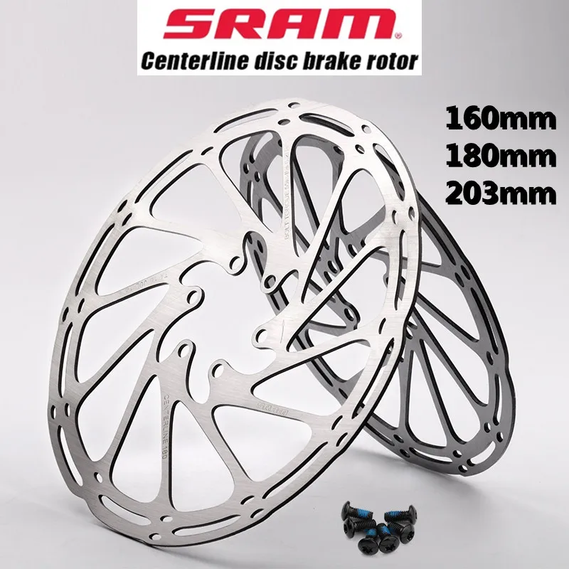 SRAM Bike Brake Rotor Stainless Cycle Centerline Disc Brake Disc 160MM 180MM 203MM Hydraulic Brakes Disc Rotors Mtb Bicycle Part