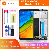 original 5 99 lcd display for xiaomi redmi 5 plus lcd touch screen digitizer assembly replaceable parts for redmi 5 plus lcd