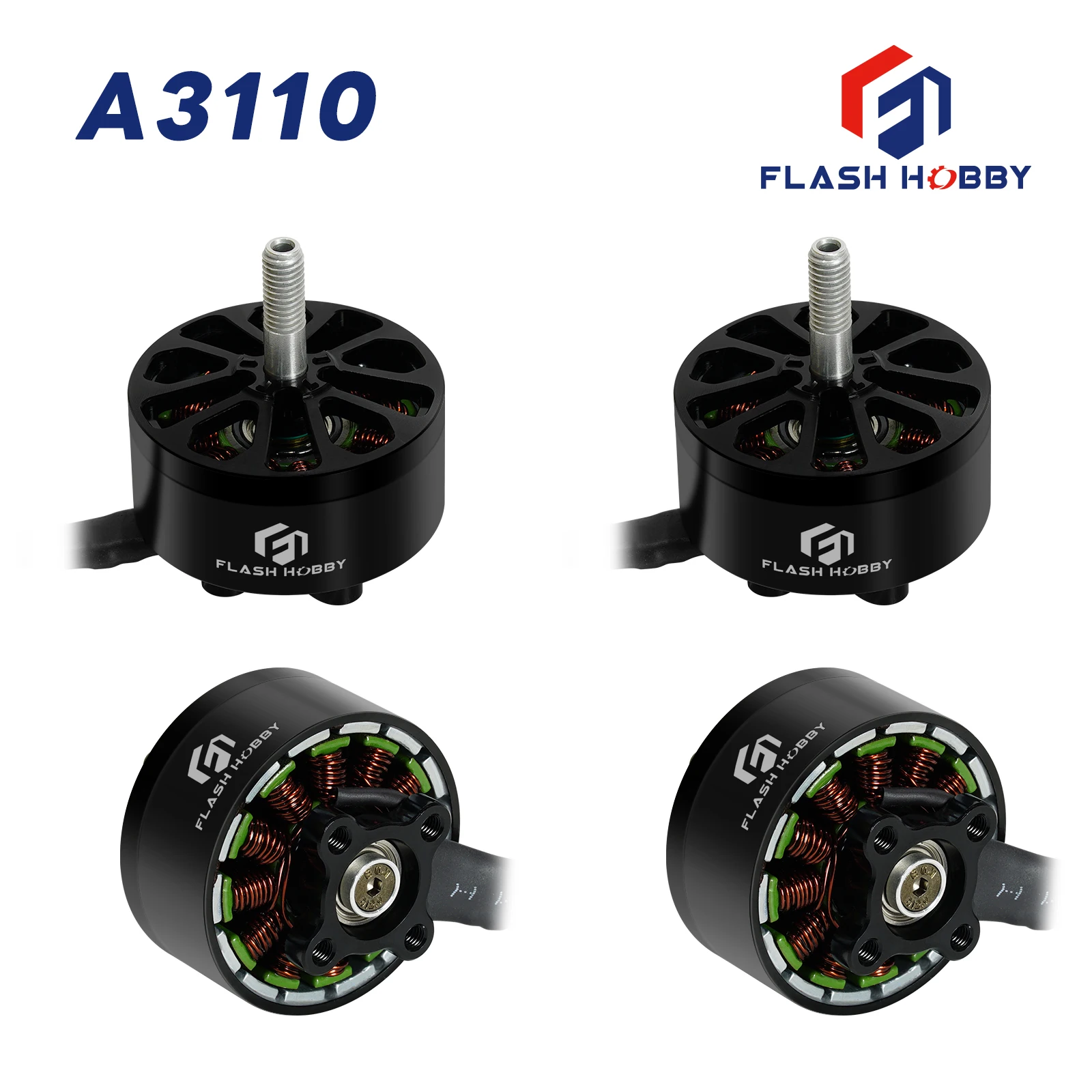 

FLASHHOBBY 3110 A3110 900kv Brushless Motor for RC FPV Racing Drone RC Quadcopter RC Parts DIY Accessories