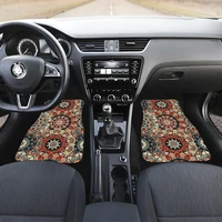 brown red mandalas boho boho chic bohemian car floor mats set front and back floor mats for car car accessories