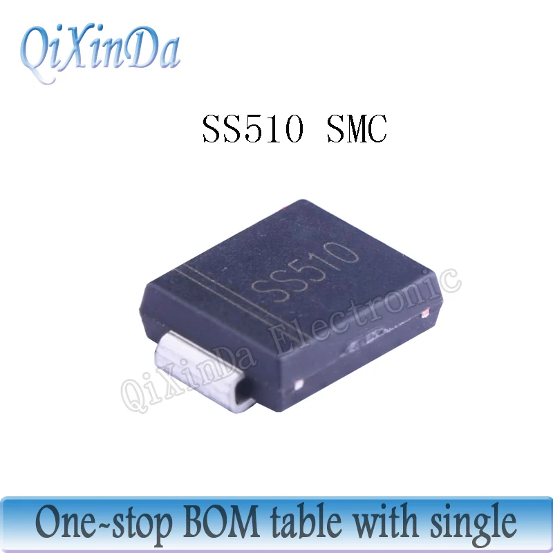 50 шт./партия SMD диод SS58 SK58 SS510 SK510 5A 80 в/100 в SMA SMB SMC SR580 SR5100 диод Шоттки