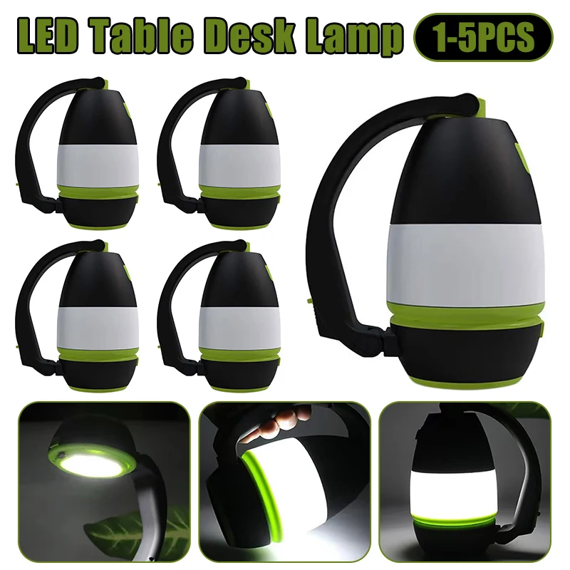 

Портативный фонарь для кемпинга, USB Перезаряжаемый фонарь, экстренный фонарь 3 в 1 с внешним аккумулятором, уличная настольная лампа для кемп...