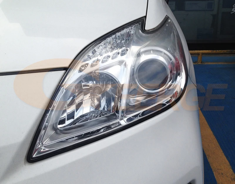 

Для Toyota Prius W3 2009 2010 2011 2012 2013 2014 2015 галогенная фара ультра яркий Cob Led Angel Eyes комплект Halo Rings