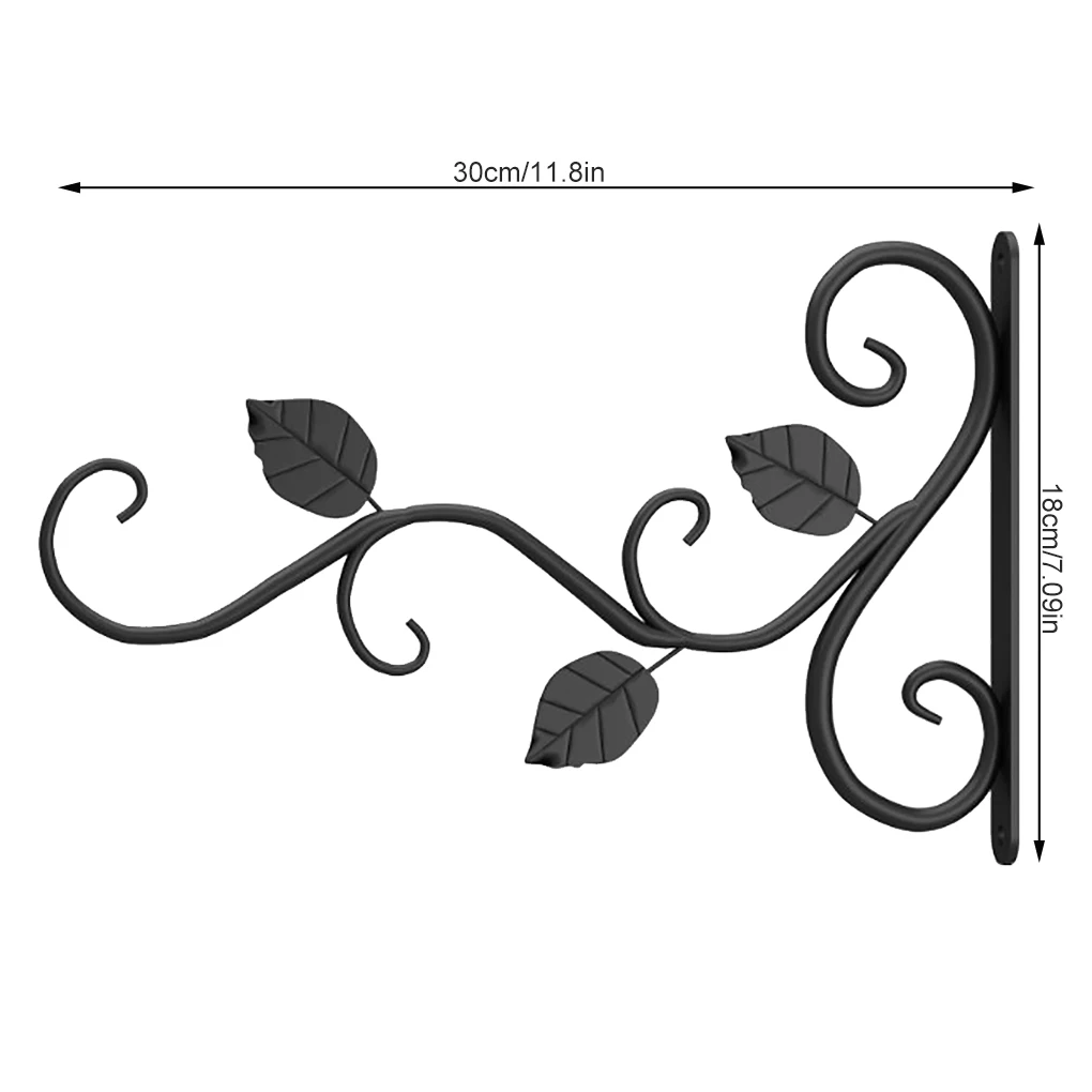 

Flower Rack Compact Size Decoration Hanging Bracket Plant Garden Supplies Multicolored Wall-mounted Handy Installation black