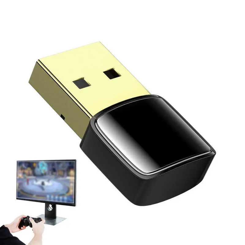 

Blue Tooth 5.0 Adapter 5.0 USB Blue Tooth Transmitter And Receiver Windows 11/10/8.1/8/7 Plug And Play For Desktop Laptop Mouse