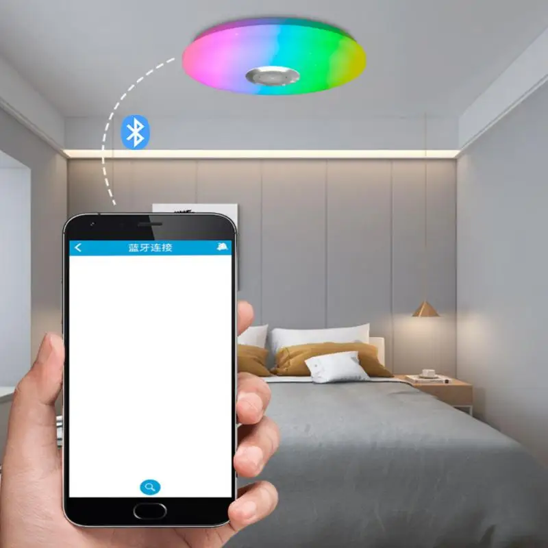 

100-240V RGB Dimmable Led Ceiling Lamp Ceiling Star Ceiling Lamp With Remote Control Bluetooth-compatible Speaker Ceiling Lamp