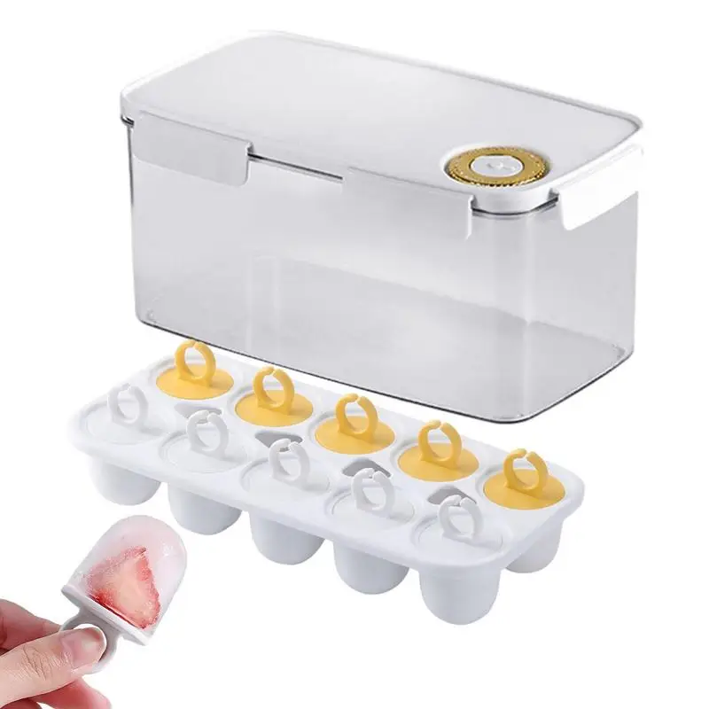 

Ice Cube Trays For Freezer Ice Cube Tray Container 10 Holes With Rings Easy To Demold Ice Cube Molds For Cocktails Whiskey Juice