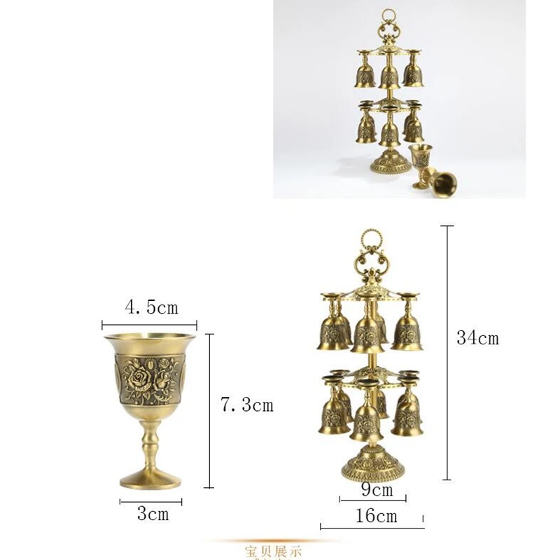 Европейские 6/12 чашек/Набор металлические чашки для вина verre a vin kielizek do wina графин