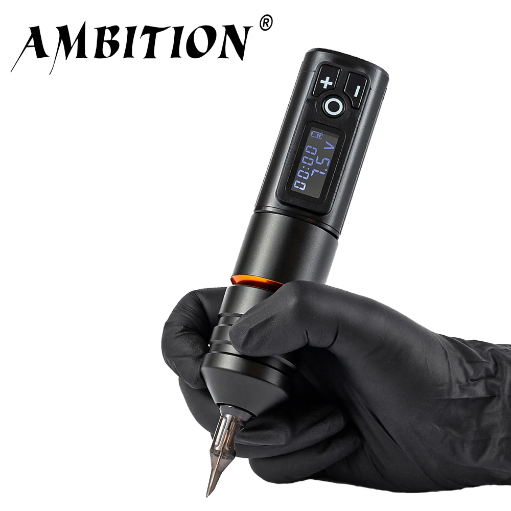 

Ambition Ninja Pro Wireless Charging Tattoo Machine Pen 3.5mm Stroke 1950mAh Battery Large Capacity Powerful Coreless DC Motor