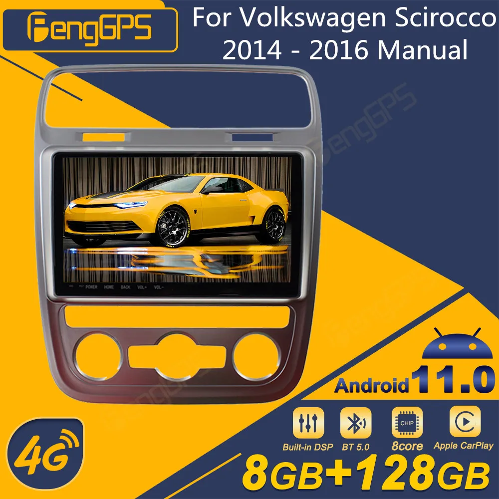 

Автомагнитола для Volkswagen Scirocco 2014 - 2016 с ручным управлением, Android, 2Din стереоприемник, Авторадио, мультимедийный плеер с GPS Навигатором, головное...