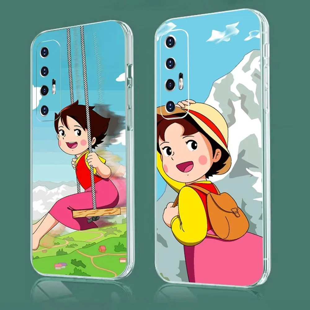 Cartoon H-heidi Cute Phone Case For Xiaomi 11 Redmi Note 5G 8T 9A 9 10T Note8Pro Note9 12SUltra Transparent