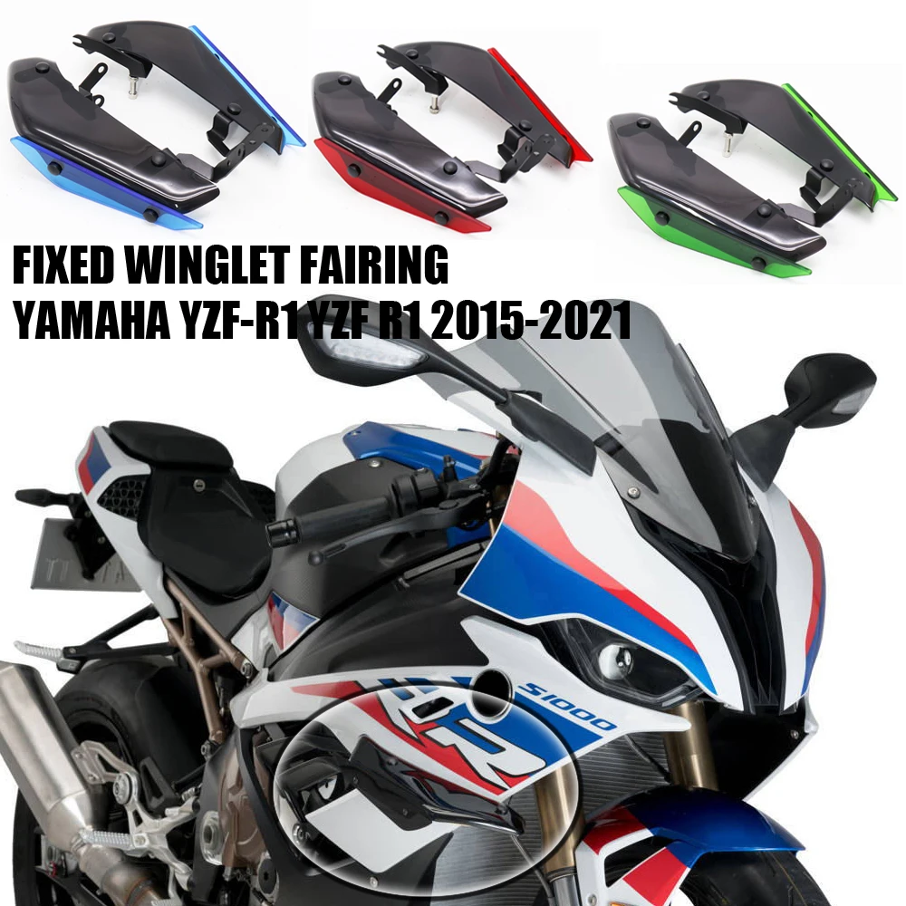 

Motorcycle Fairing Parts Aerodynamic Wing Kit Fixed Winglet Fairing Wing For YAMAHA YZF-R1 YZF R1 2015-2021