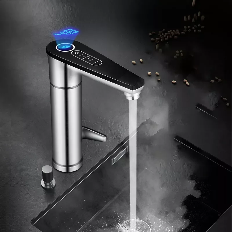 

New in Instant Water Heater Faucet Tankless Hot Heating Water Heating Tap with Temperature Display Touch Switch Kitchen heater
