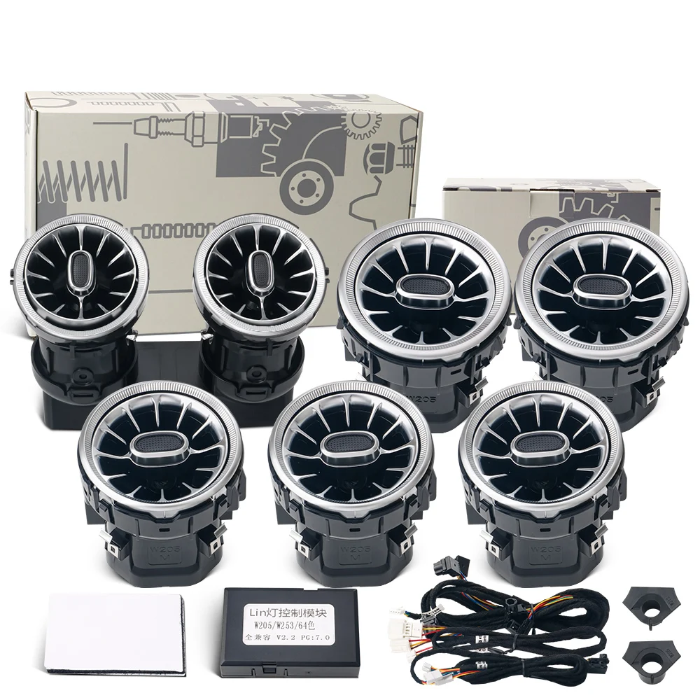 Для Mercedes Benz C-Class/GLC/W205/X253 окружающий свет RGB 3/64 цвета светодиодный универсальный