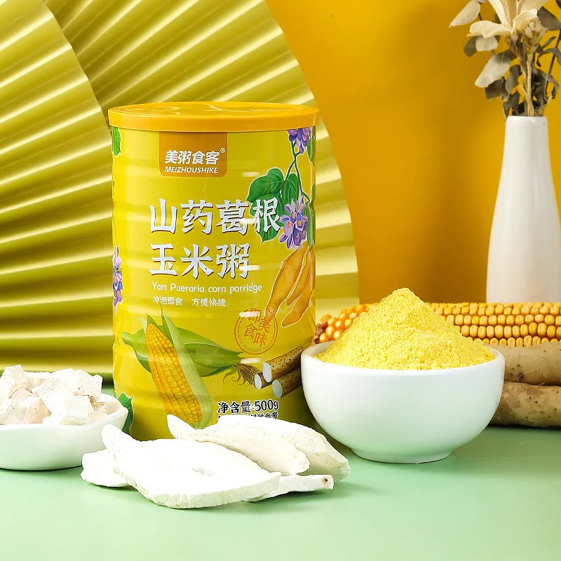 

Yam. Pueraria corn flour instant meal replacement 500/can of breakfast powder No Teapot