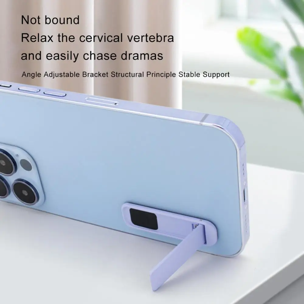 

Cellphone Holder Phone Bracket Paste Hidden Mobile Phone Support Folding Portable Folding Support Mobile Phone Accessories Metal