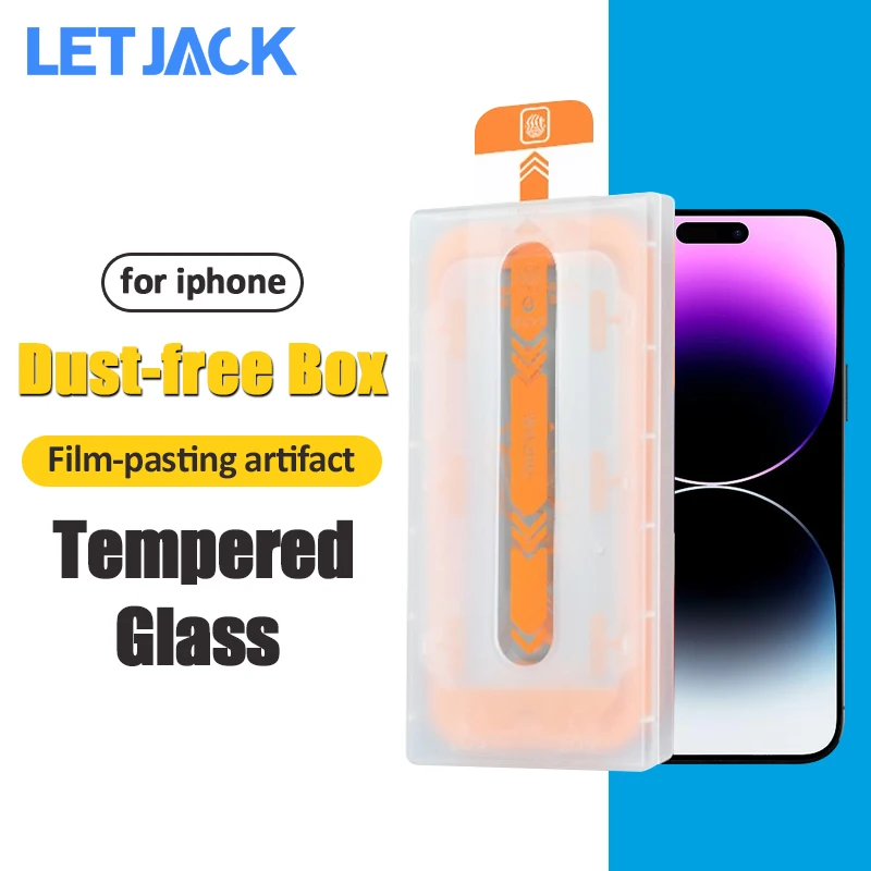 

10D Protective Tempered Glass For iPhone 14 15 Plus 13 12 Pro Max Full Cover Screen Protector Easy Install Auto-Dust Removal Kit