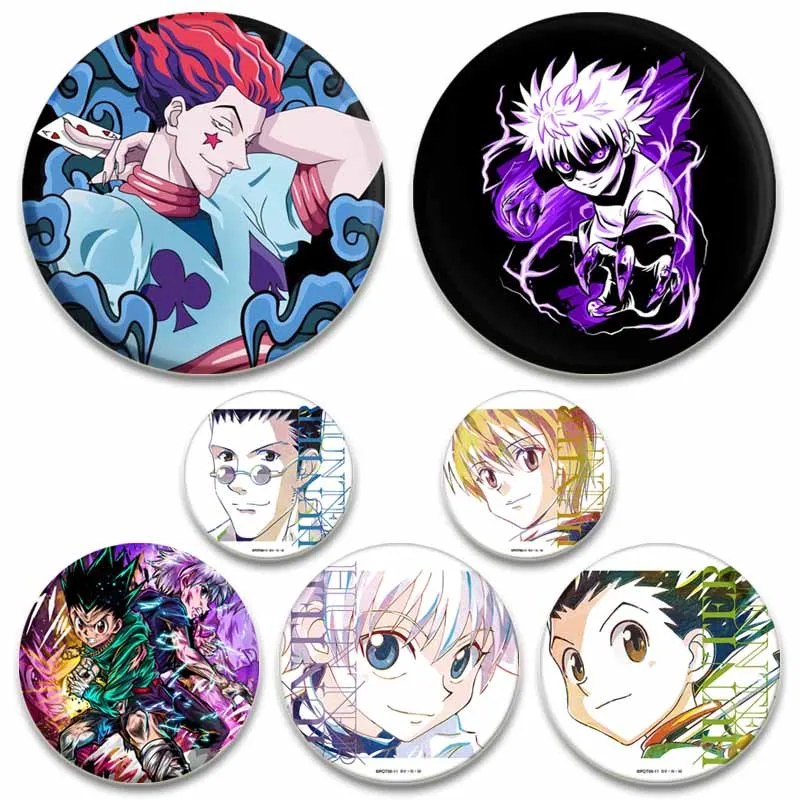 

HUNTER × HUNTER on Soft Button Pin Cartoon Cosplay Badge Gift Funny Hat Collar Backpack Cute Lapel Pins Handmade Anime Brooch