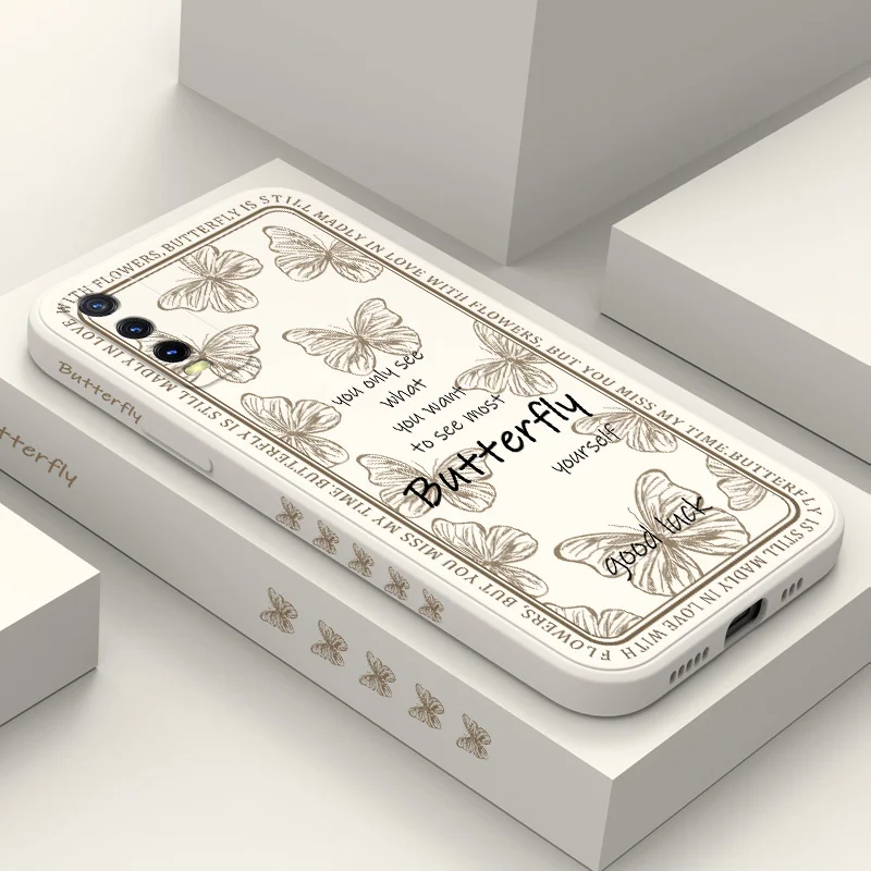 

Vintage Butterflies Case For VIVO Y20 Y20i Y20S Y30 Y33T Y35 Y22 Y11 Y12i Y12 Y12S Y15 Y21 Y21T V25 V23 V23E V21 V20 S1 Pro 5G