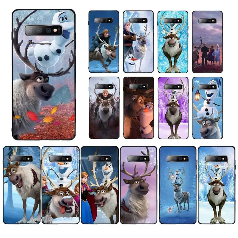 

Disney Sven Frozen Phone Case for Samsung S10 21 20 9 8 plus lite S20 UlTRA 7edge