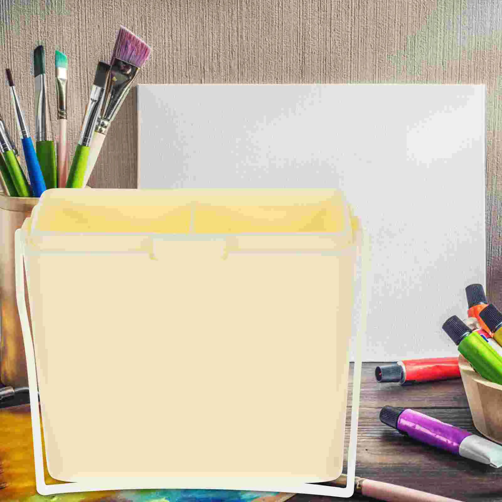

Bucket Watercolor School Brush Holder Detergent Plastic Washer Handle Paint Cleaner Compact Pp Daily Use Artist Office