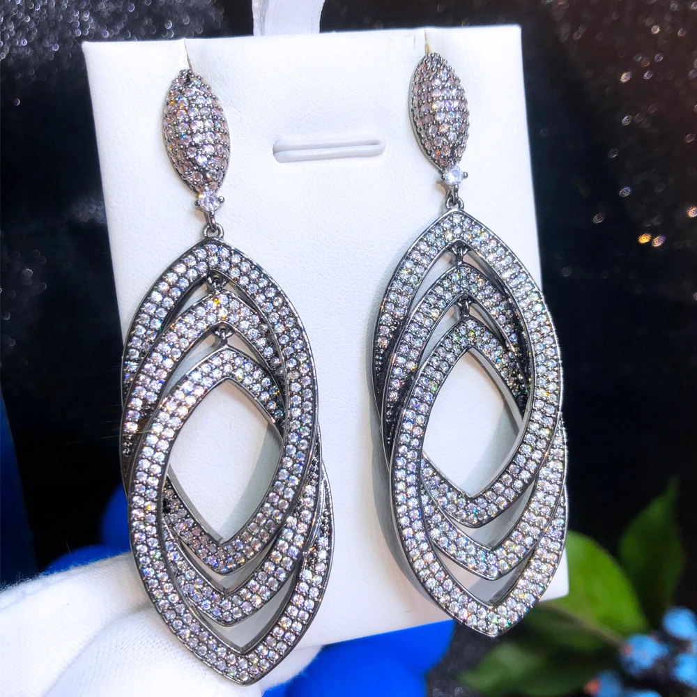 

Женские круглые серьги-подвески GODKI, роскошные модные ювелирные украшения для свадебной вечеринки из Кубического циркония в Дубае