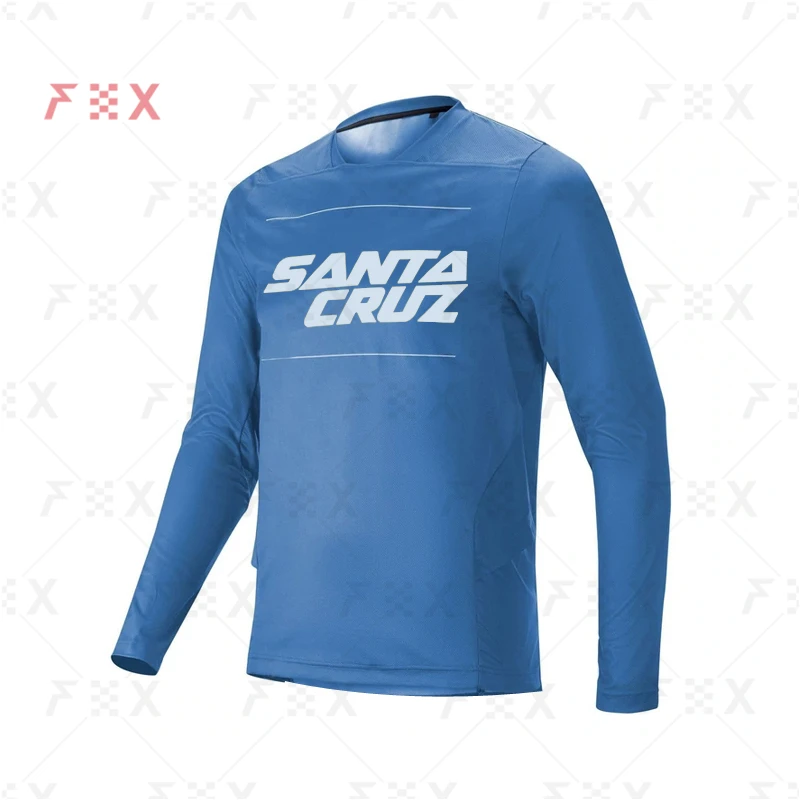 

Футболка santa cruz mtb, быстросохнущая дышащая футболка с длинными рукавами для езды на велосипеде, футболка для езды на мотоцикле и велосипеде, ...