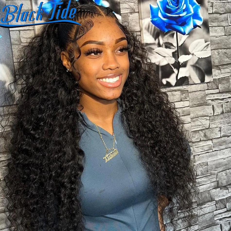 40 Inch Human Hair Wig Curly Lace Front Human Hair Wigs 13x6 HD Lace Frontal Wig Remy Lace Front Human Hair Wigs Preplucked