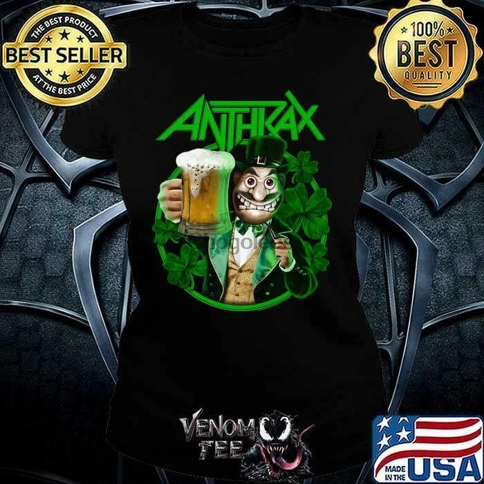 # Anthrax рок-группа день Патрика редкая 2022 футболка с коротким рукавом LNH2698 |
