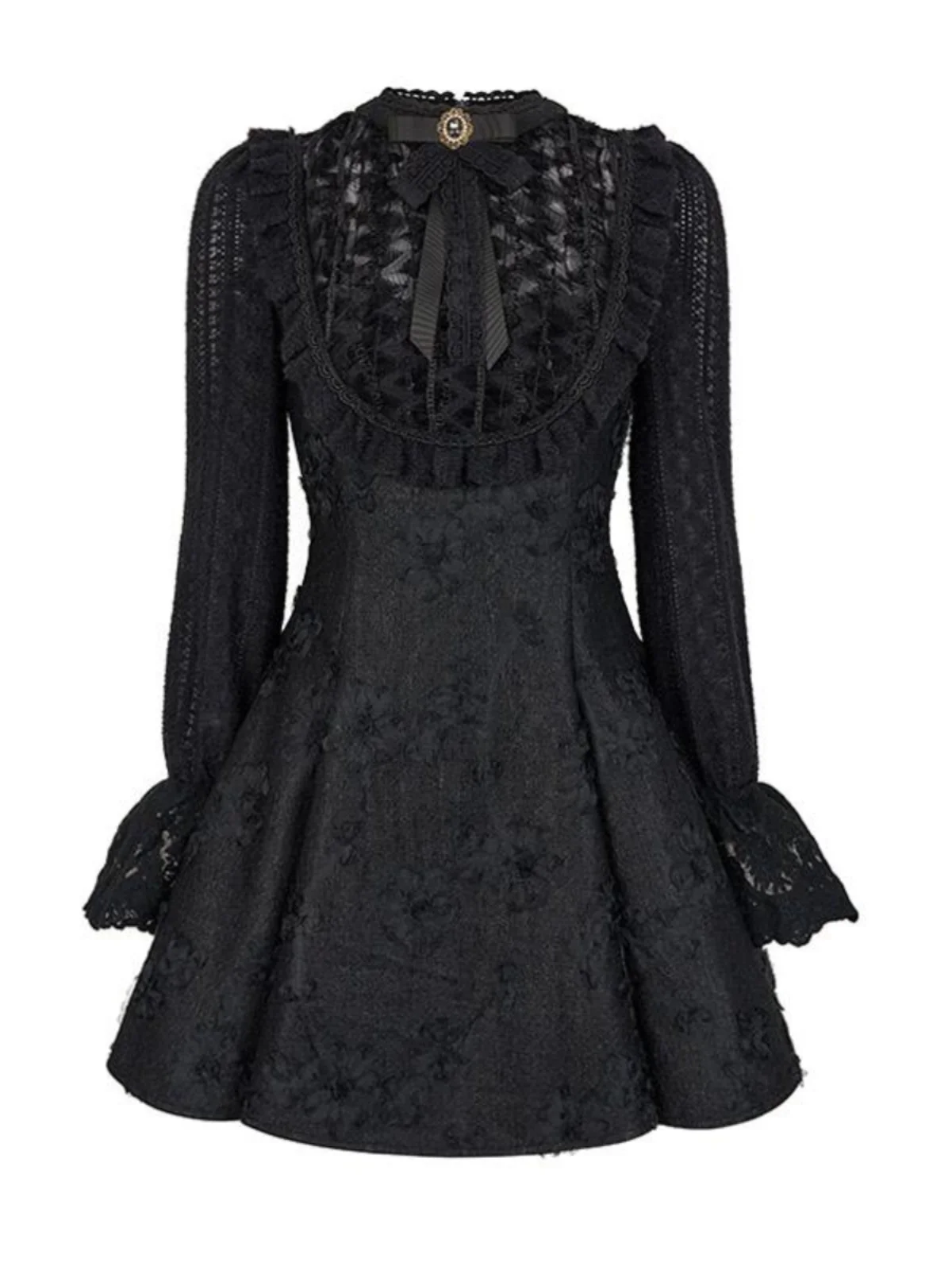 Женское маленькое ароматное кружевное пышное платье принцессы с бантом