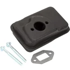 Выхлопная труба для мотоцикла, глушитель, модель 47cc 49cc, карманный 2-тактный двигатель для мотоцикла, мини-квадроцикла