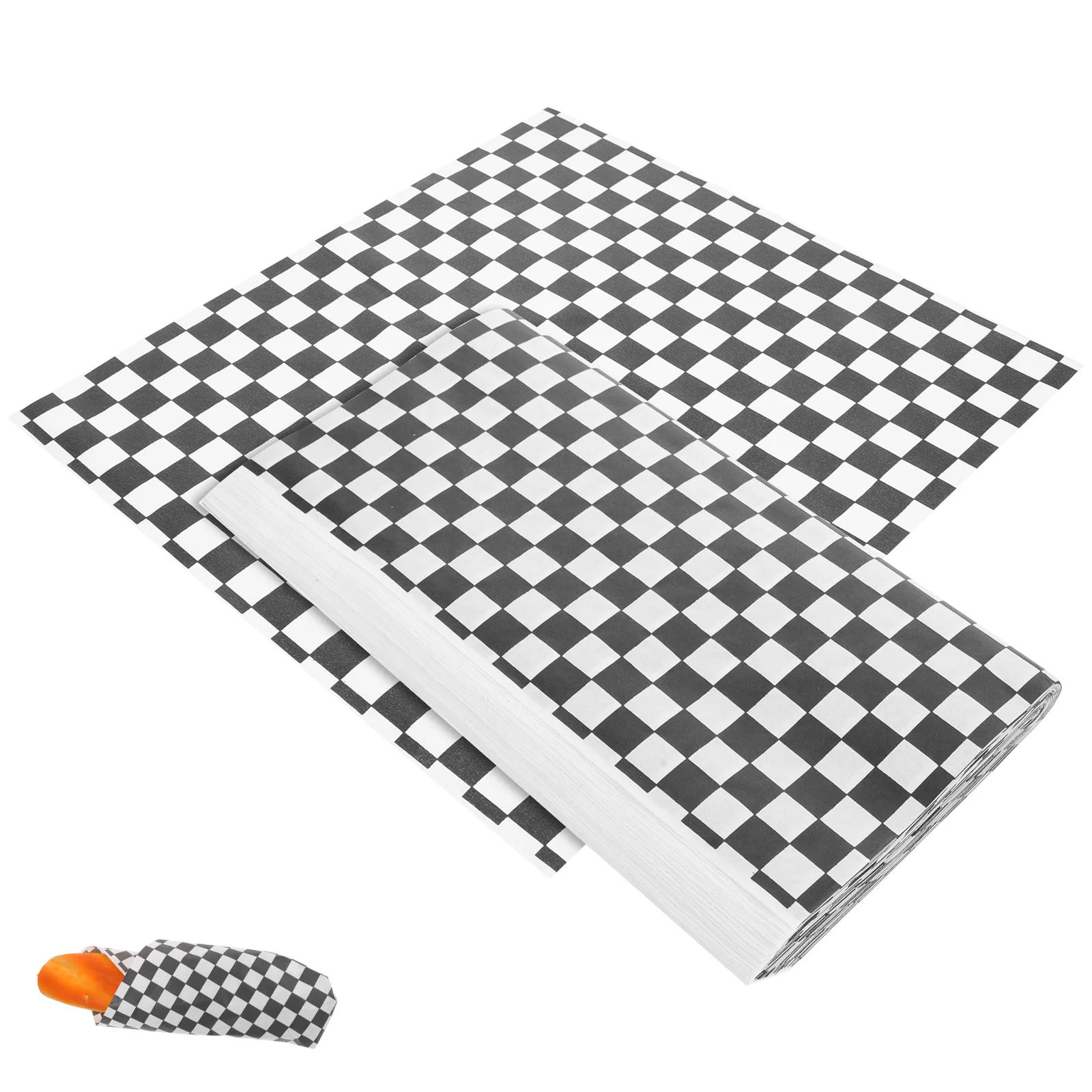 

Paper Sandwich Sheets Liners Wrapping Wrap Deli Wax Basket Checkered Air Fryer Grease Wrapper Resistant Liner Sheet Burger Bbq