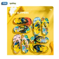 pokemon pikachu cartoon flip flops children summer slippers beach shoes bathroom shoes baby girl gift summer flip flops