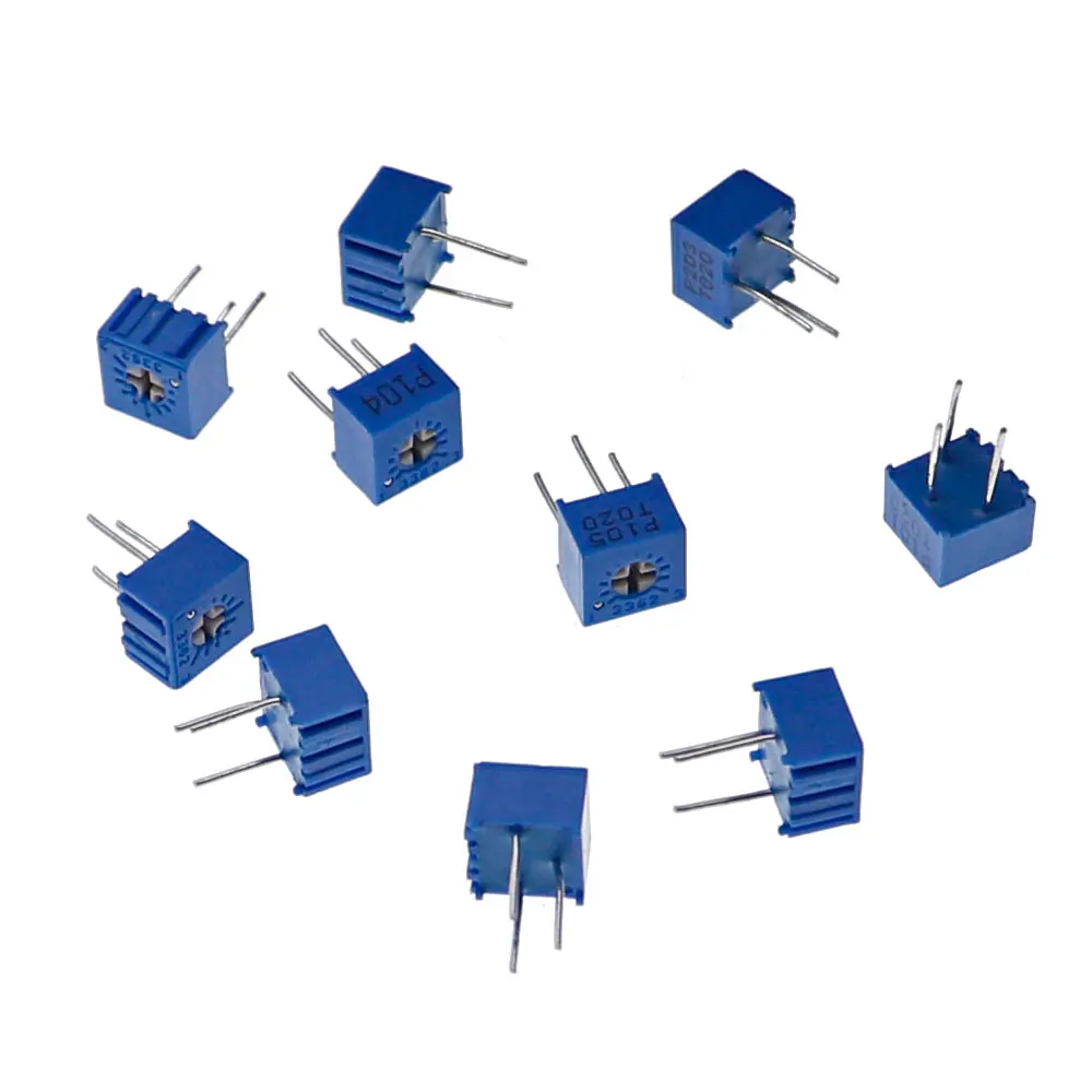 Набор потенциометров onekit 50 шт. 10 значений 100 Ом-1 МОм