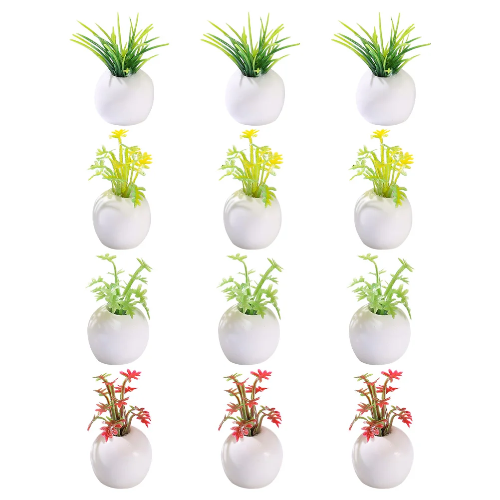 

Miniature Mini Bonsai House Potted Decor Artificial Simulation Model Accessories Tiny Pots Ornaments Succulents Vase Landscape