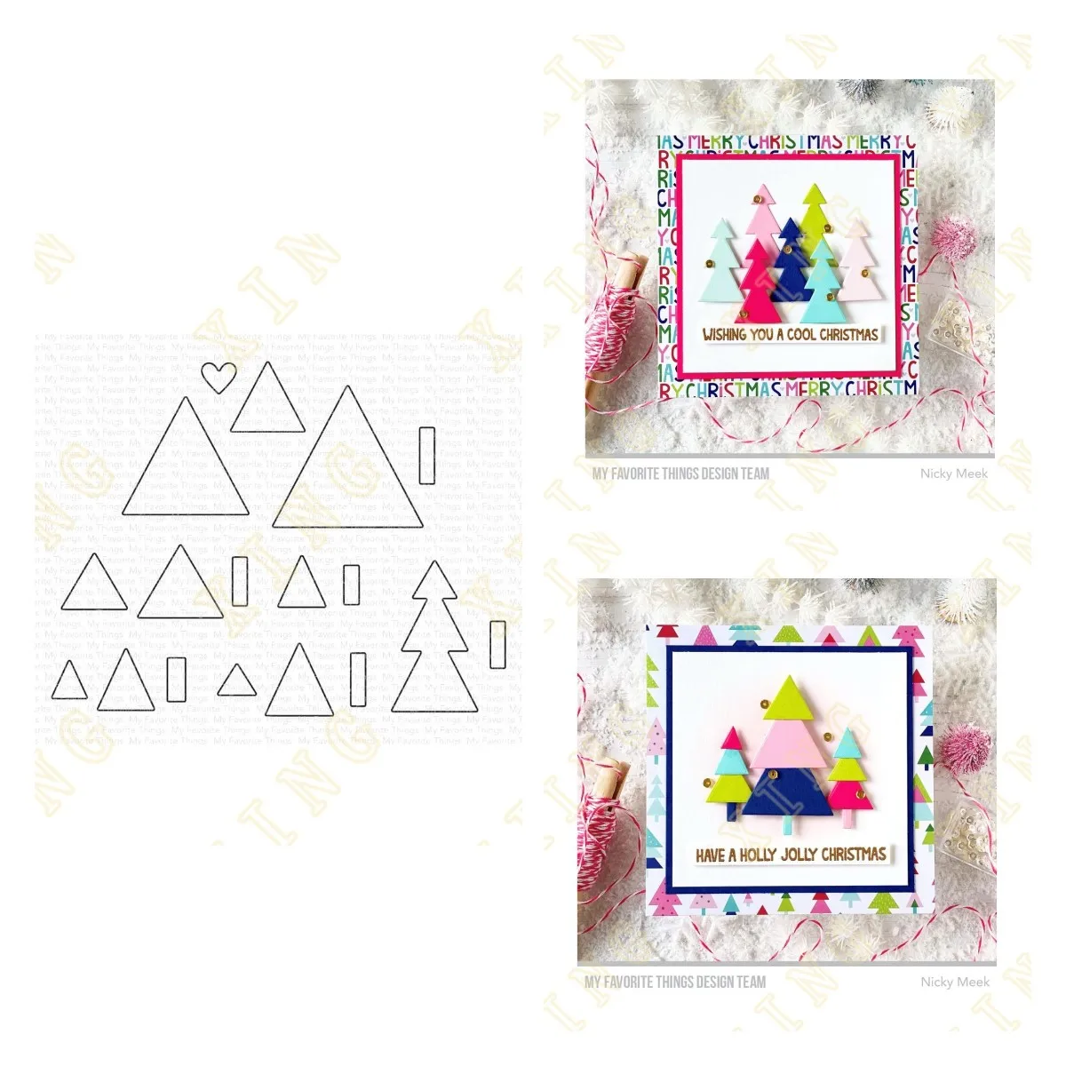 

Cool Christmas Trees Metal Craft Cutting Dies Diy Scrapbook Paper Diary Decoration Card Handmade Embossing New Product for 2022