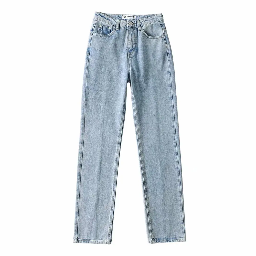 Women High Waist Trousers Female Mom Denim Pants Korean Ripped 90s Vintage Jeans Fashion Woman Casual Jeans Pants Harajuku