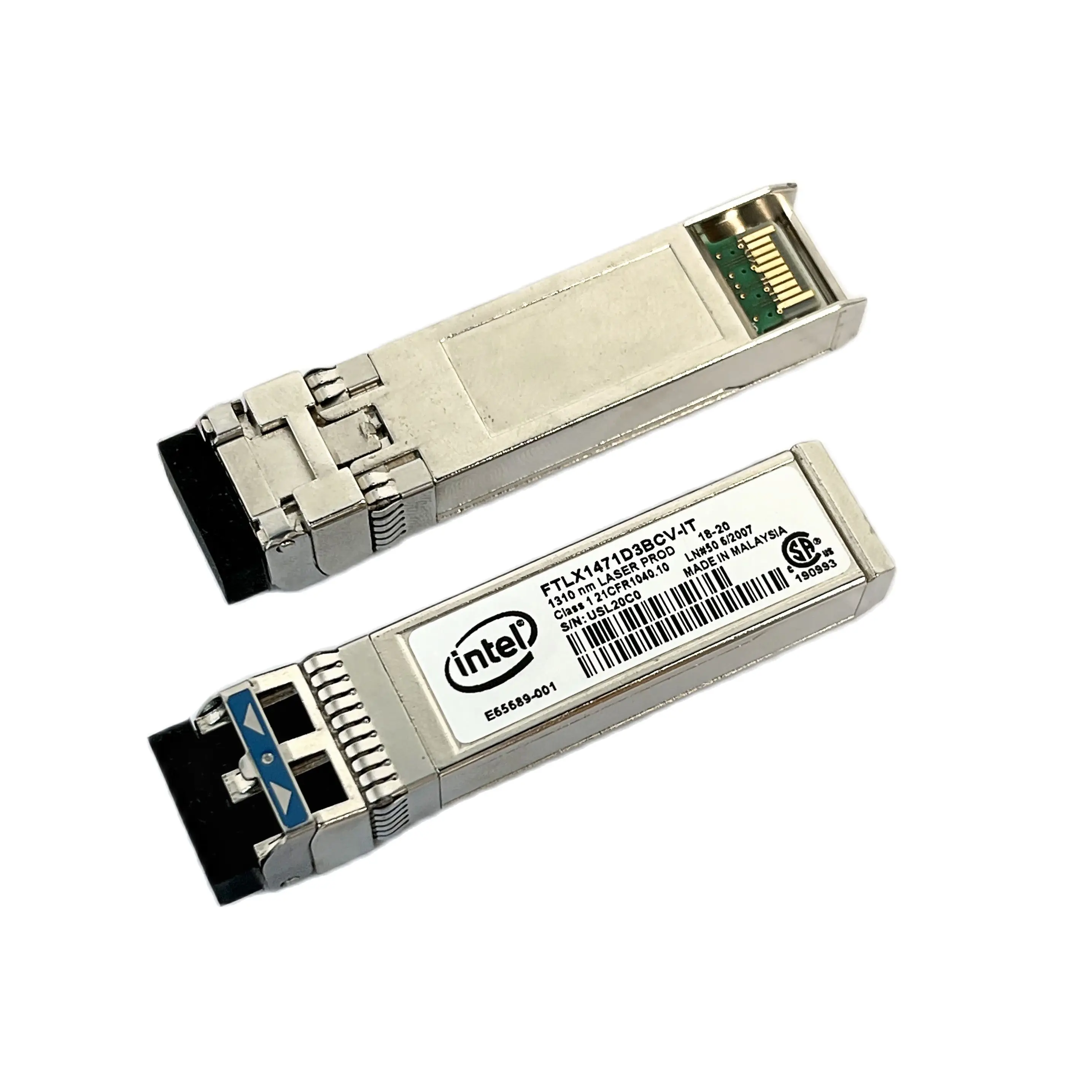 FTLX1471D3BCV-IT Intel Compatible SFP+ Transceiver For X520-DA2/SR2 E10GSFPLR 1310nm 10Km  E65689-001