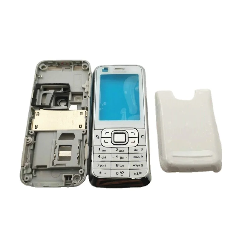 New For Nokia 6120 6120c Full Complete Mobile Phone Housing Cover Case+English Keypad