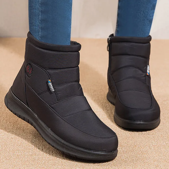 2022 New Women Boots Waterproof Snow Boots For Winter Shoes Women Zipper Ankle Boots Winter Botas Femininas Keep Warm Botines 2