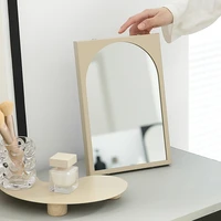 boho room light makeup mirror nightstand portable bedroom desk mirror aesthetic ozdoby do pokoju home decoration accessories