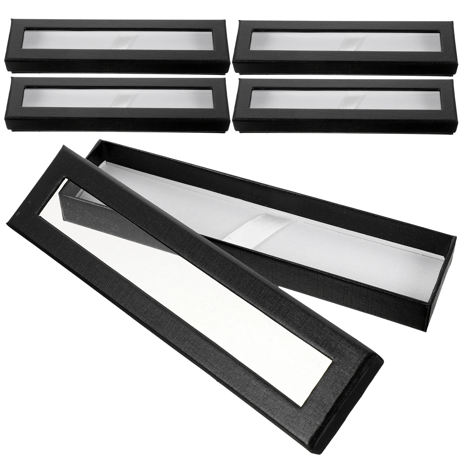 

5 Pcs Bulk Necklaces Heaven Earth Cover Pen Case Organizer Tube Single Display Small Empty Paper Holder Packing Gel