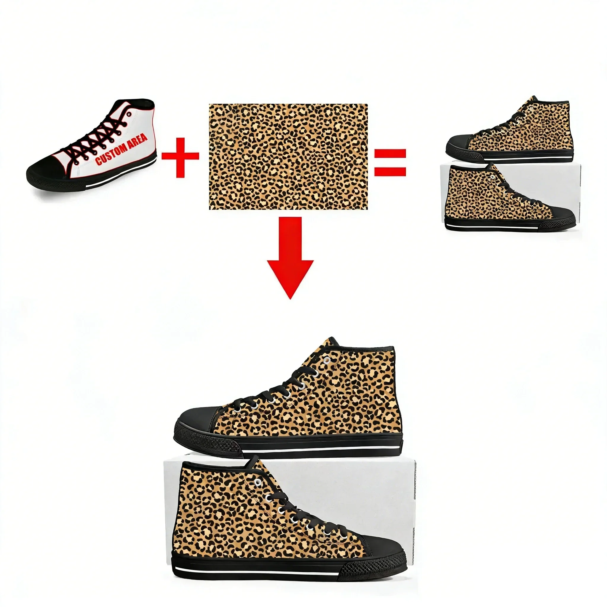 Фото Кроссовки High Top из коллекции «Сага о сумерках» для мужчин, женщин и подростков, высококачественные повседневные кеды из канваса, обувь на заказ, индивидуальный дизайн №5